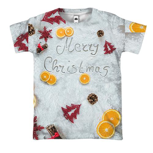 3D футболка Merry Christmas