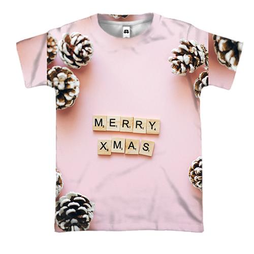 3D футболка Merry Christmas 2