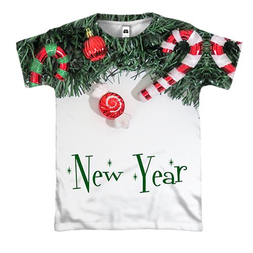 3D футболка New Year 2021