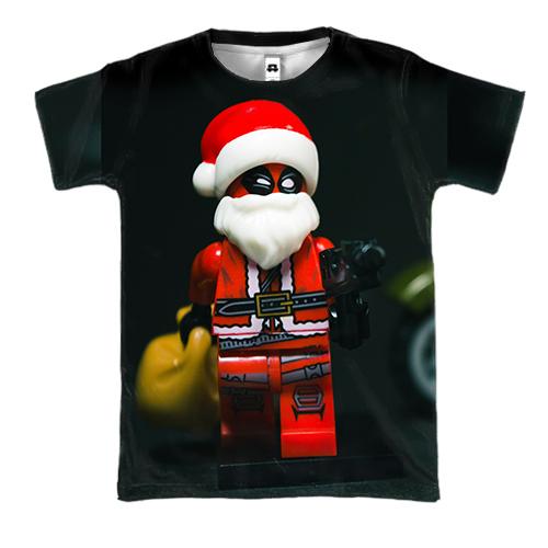 3D футболка Deadpool Santa Claus