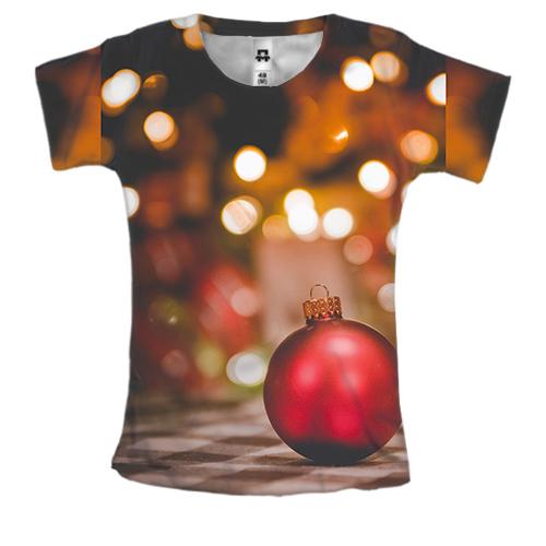 Женская 3D футболка Christmas toy