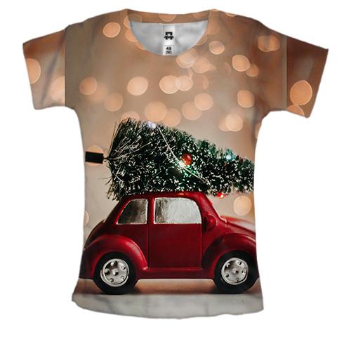 Женская 3D футболка Christmas toy 9