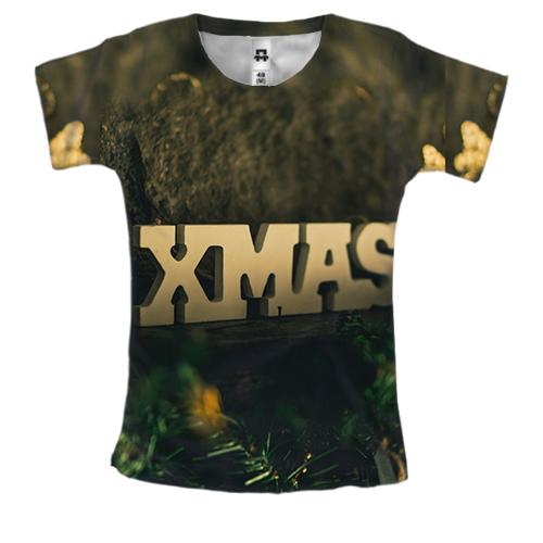 Жіноча 3D футболка XMAS