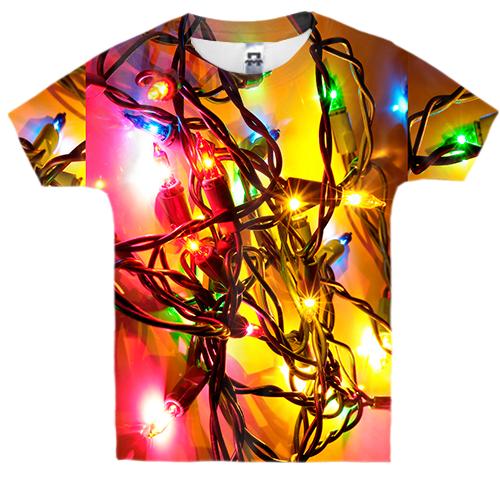 Дитяча 3D футболка Christmas garland