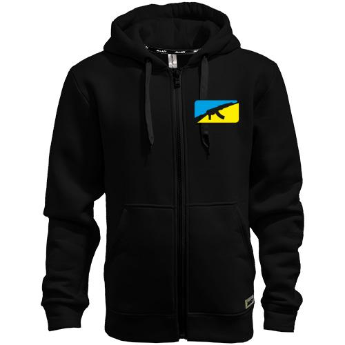 Чоловіча толстовка на блискавці Ukrainian fighter