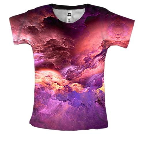 Жіноча 3D футболка Stormy sky 3