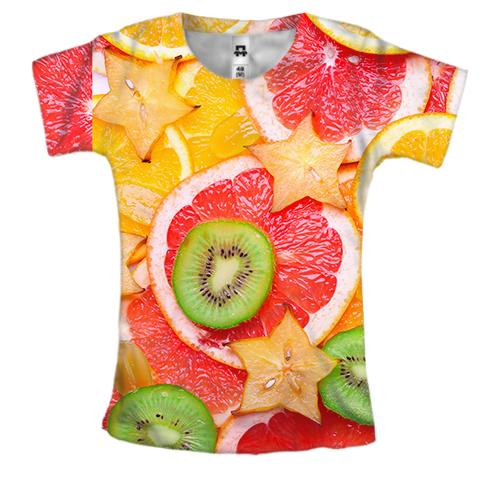 Жіноча 3D футболка Citrus pattern