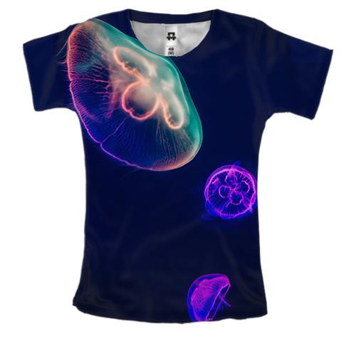 Жіноча 3D футболка Медуза арт