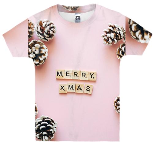 Дитяча 3D футболка Merry Christmas 2