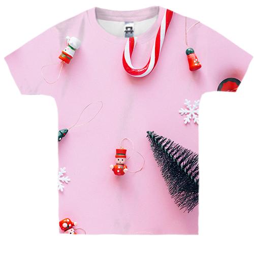 Дитяча 3D футболка Christmas candy 3