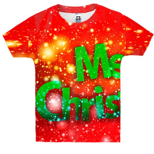 Детская 3D футболка Merry Christmas 4