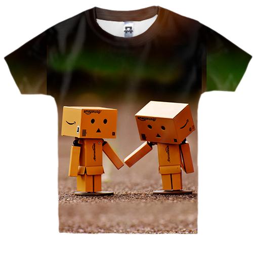 Дитяча 3D футболка Wooden little people love