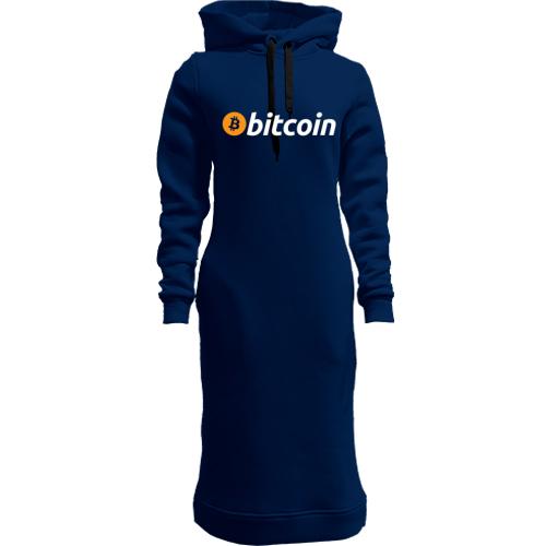 Женская толстовка-платье Bitcoin