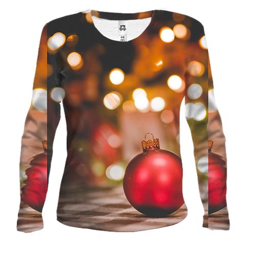 Женский 3D лонгслив Christmas toy