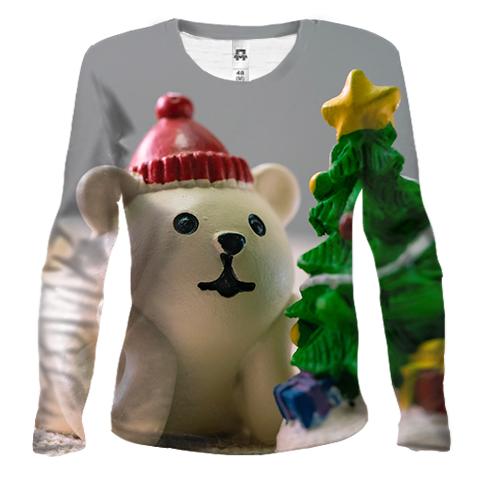 Женский 3D лонгслив Christmas toy 10