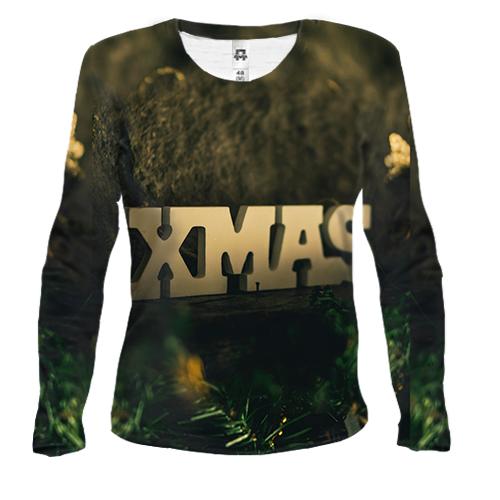 Жіночий 3D лонгслів XMAS