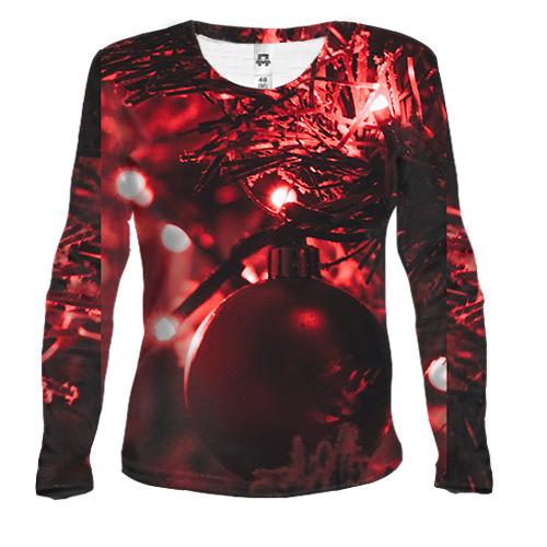Жіночий 3D лонгслів Christmas toy 14