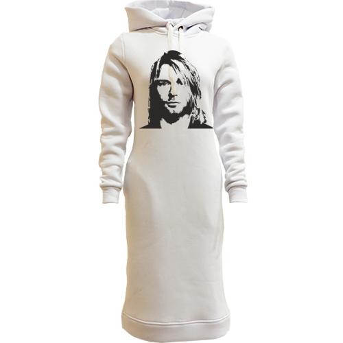 Женская толстовка-платье Nirvana (Kurt Cobain) 2