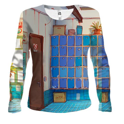 Жіночий 3D лонгслів Dressing room