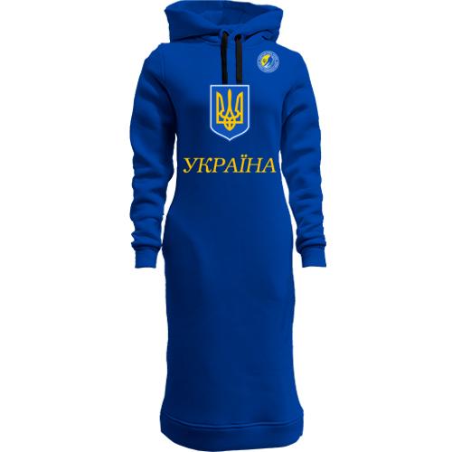 Женская толстовка-платье Сборная Украины по хоккею