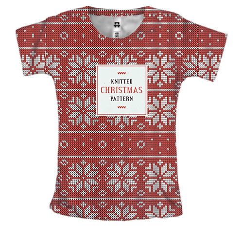 Жіноча 3D футболка Christmas pattern