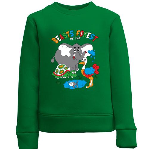 Детский свитшот beasts forest