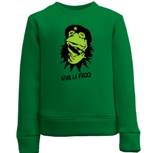 Детский свитшот с лягушкой  Viva la Frog