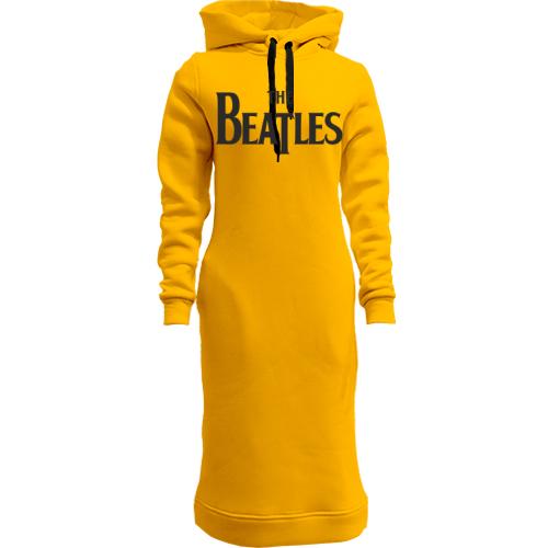 Женская толстовка-платье  The Beatles