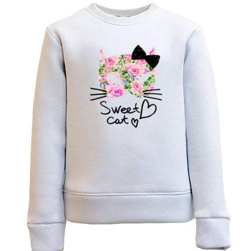 Дитячий світшот Sweet cat (з квітів)