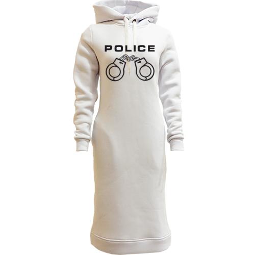 Жіноча толстовка-плаття POLICE з наручниками