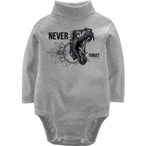 Детский боди LSL Never forget Dinosaur