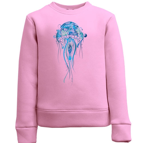 Дитячий світшот з синьою медузою