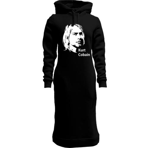 Женская толстовка-платье Kurt Cobain