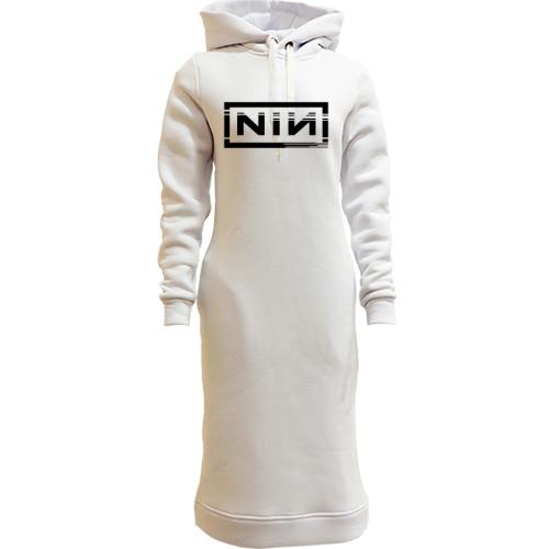 Женская толстовка-платье Nine Inch Nails 2