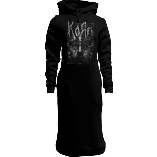 Женская толстовка-платье Korn (на стекле)