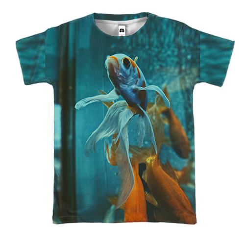 3D футболка Золотая рыбка