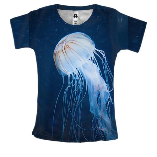 Женская 3D футболка Медуза
