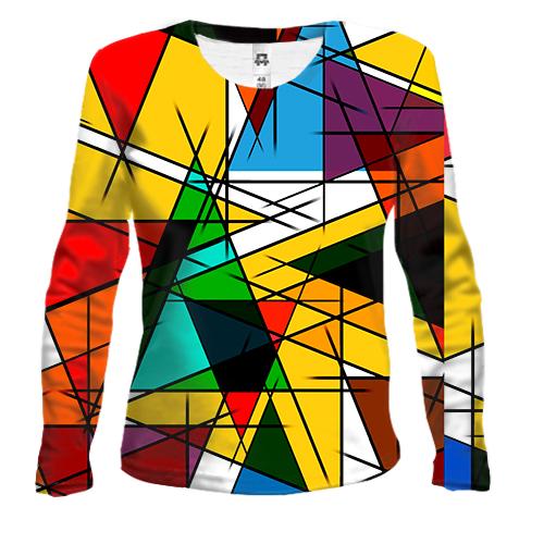 Женский 3D лонгслив Abstraction. 6