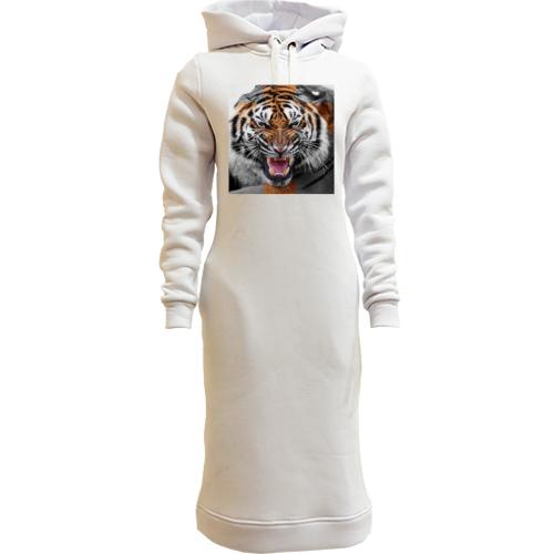 Женская толстовка-платье Swag с тигром