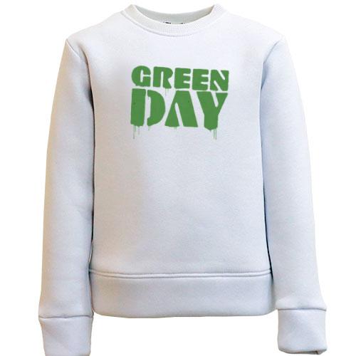 Детский свитшот Green day (paint)