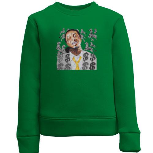 Детский свитшот с Lil Wayne и зебрами