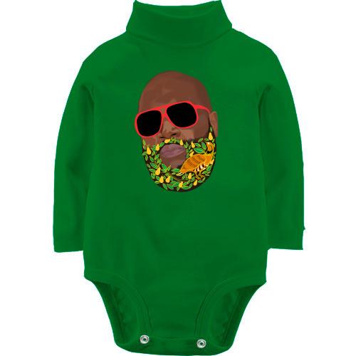Детский боди LSL с Rick Ross и цветочной бородой