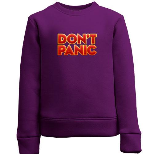Детский свитшот don't panic