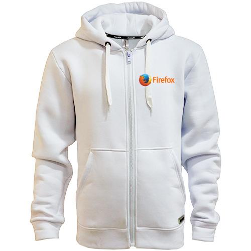 Чоловіча толстовка на блискавці з логотипом Firefox
