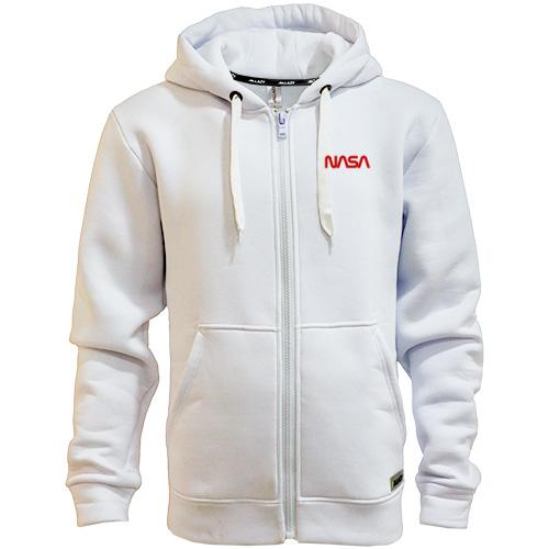 Чоловіча толстовка на блискавці NASA Worm logo mini