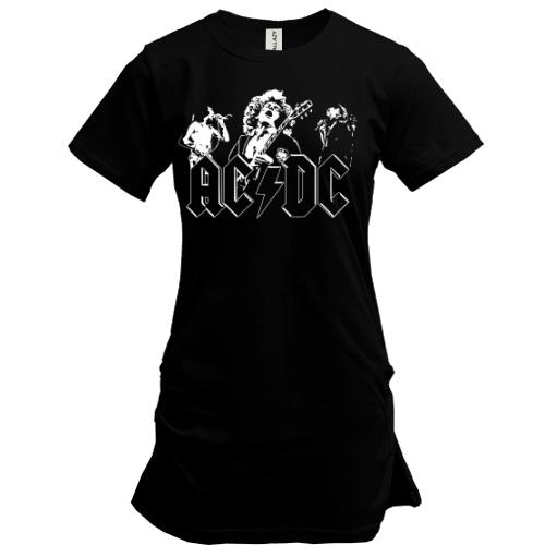 Подовжена футболка AC/DC - Let there be rock