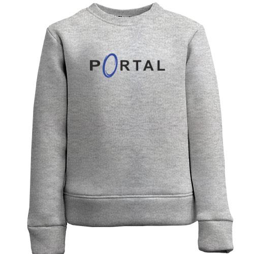 Детский свитшот с логотипом игры Portal