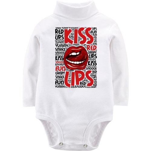 Детский боди LSL Kiss red lips