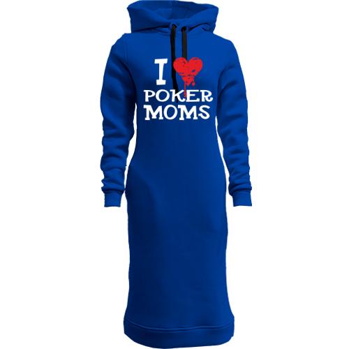 Жіноча толстовка-плаття Poker I love moms