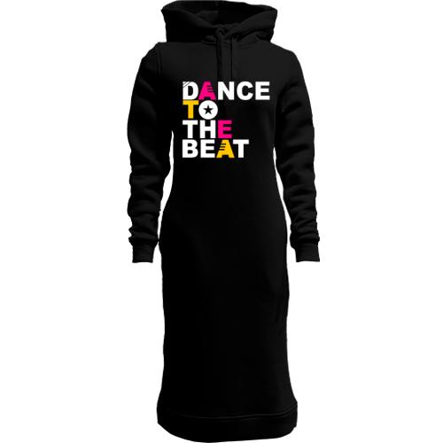 Женская толстовка-платье Dance to the beat